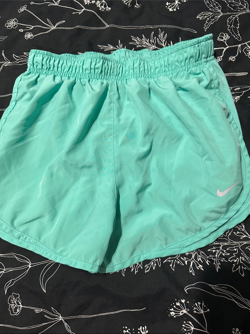 Nike Women's Mint Green Athletic Running Shorts